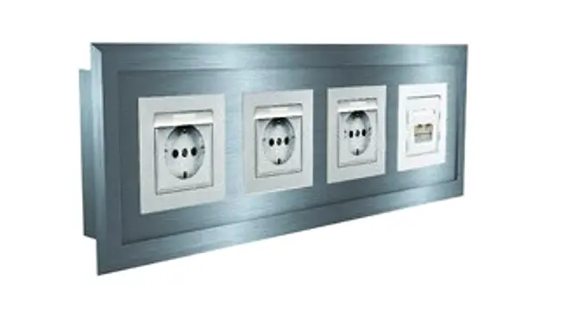 Electrical outlet frame stainless