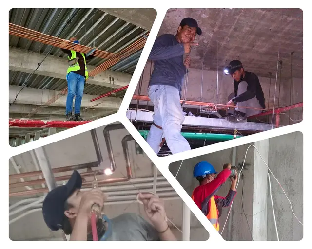 Pemasangan jalur pipa gas medis